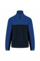 Heren Fleece vest Tweekleurige ecologishe WK904 NAVY-ROYAL BLUE